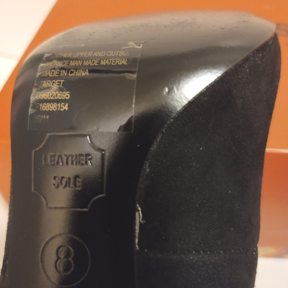 Missoni for Target Black Suede Chevron Block Heels Size 8 - Picture 11 of 11